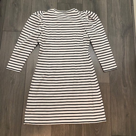 A.L.C. Kidman Black White Striped Cotton Dress Size S - Picture 4 of 8